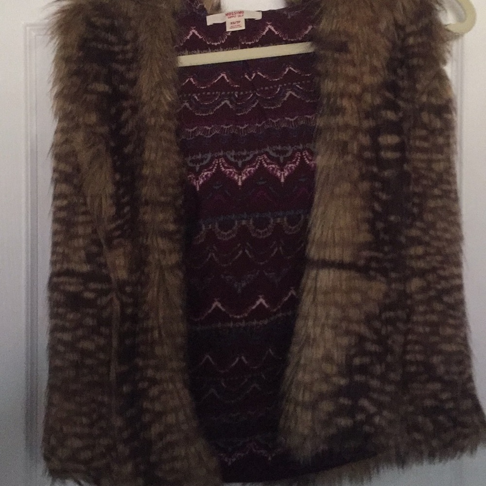 Faux fur vest